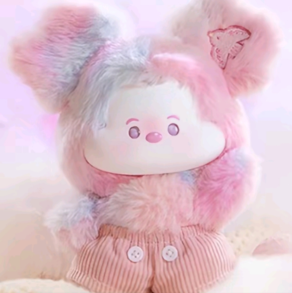 MINISO Disney Mickey Head in The Clouds Vinyl Plush Pendant- Sunset Glow -‎ NIB